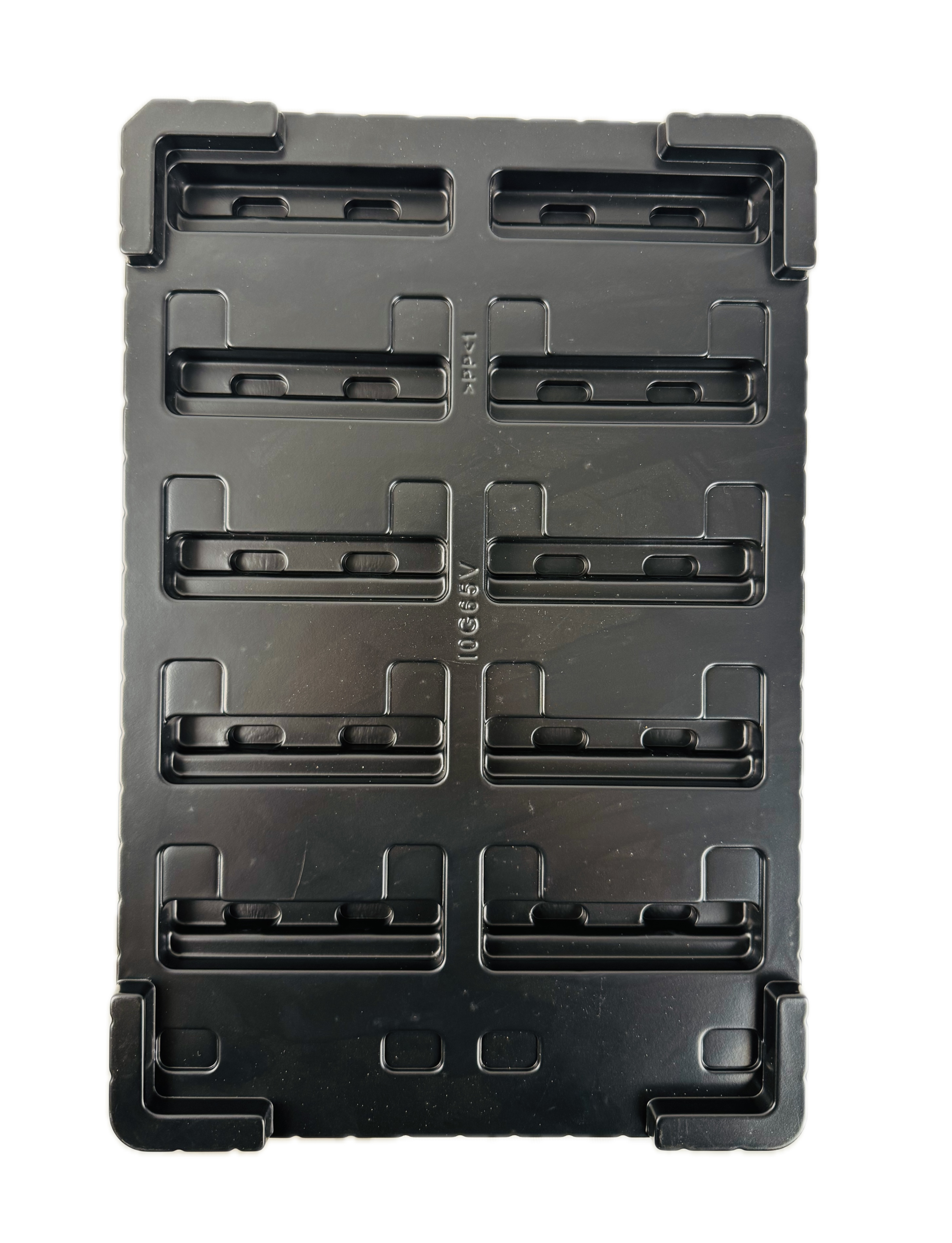 Conductive tray for loading sensors