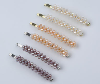 Pearl Hair Clips Wholesale Freshwater Near Round Pearl Hair Clips