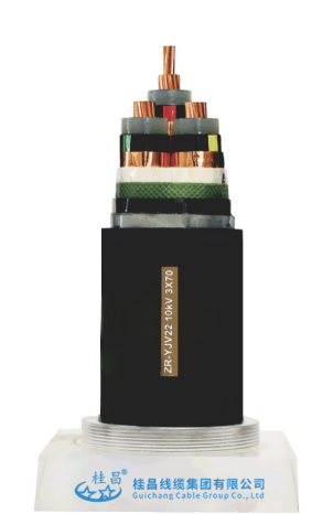 Guichang Cable,Copper conductor XLPE insulated steel tape armored power cable