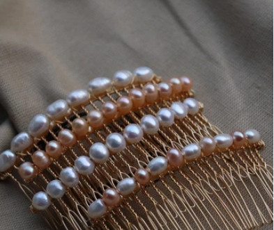 Simple Temperament Baroque Freshwater Real Pearl Hairpin