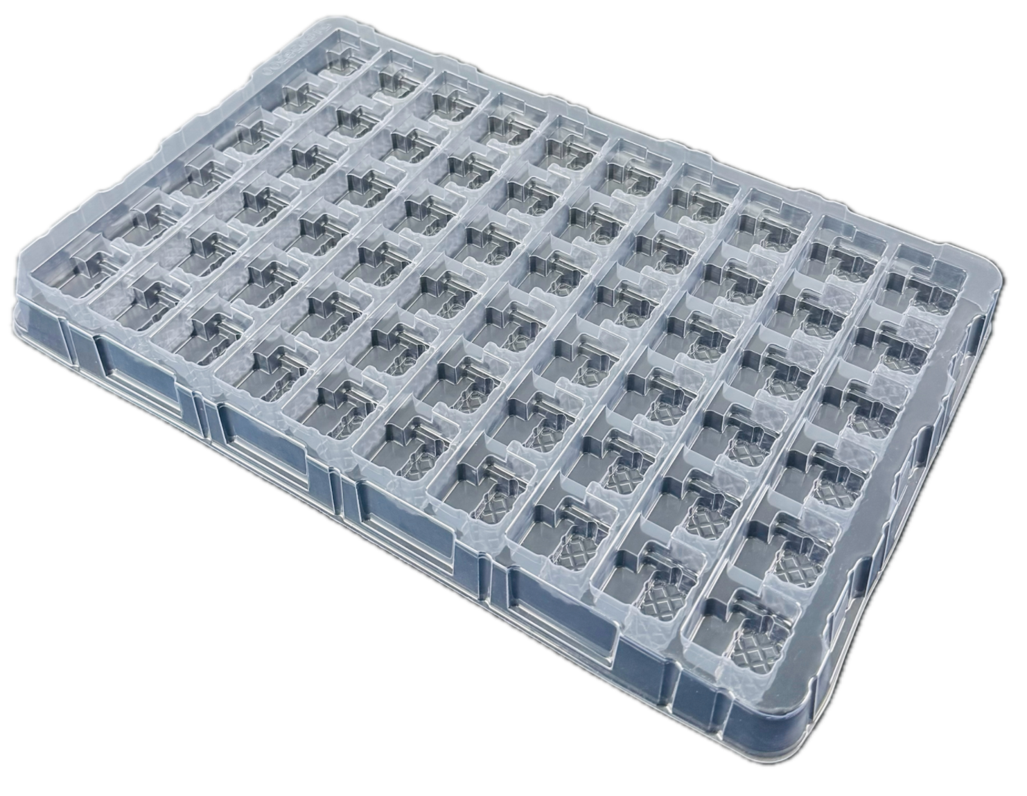 Transparent tray for transporting circuit boards