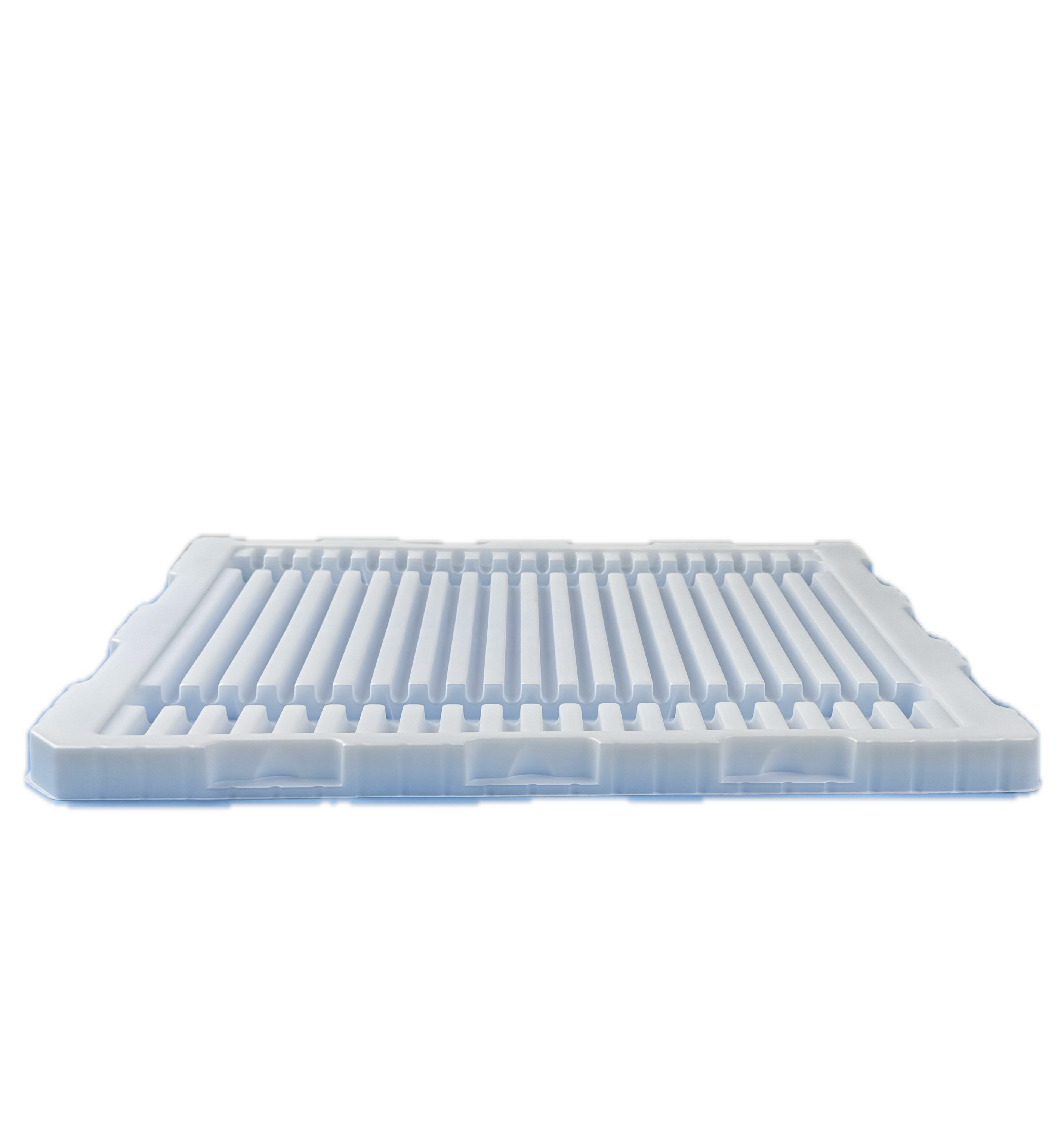 Anti static tray for loading rollers