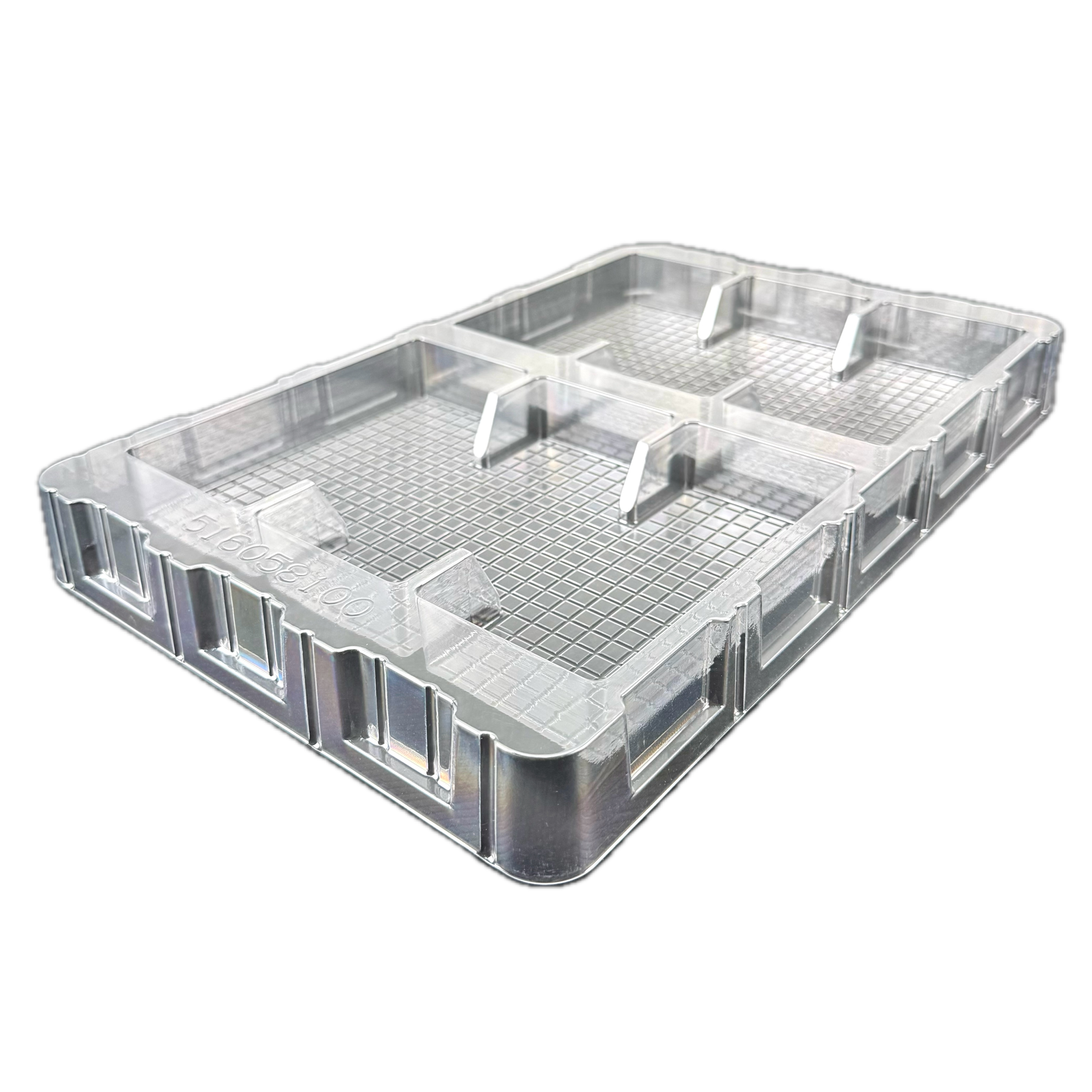 Transparent packaging box for instrument components