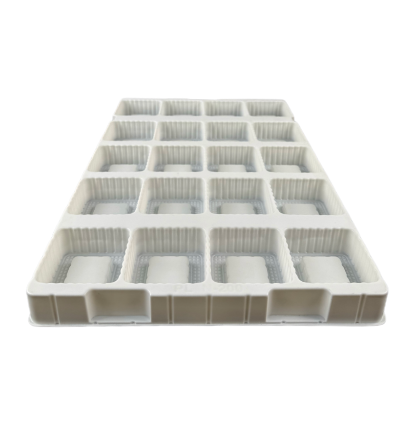 Optical lens anti-static plastic tray