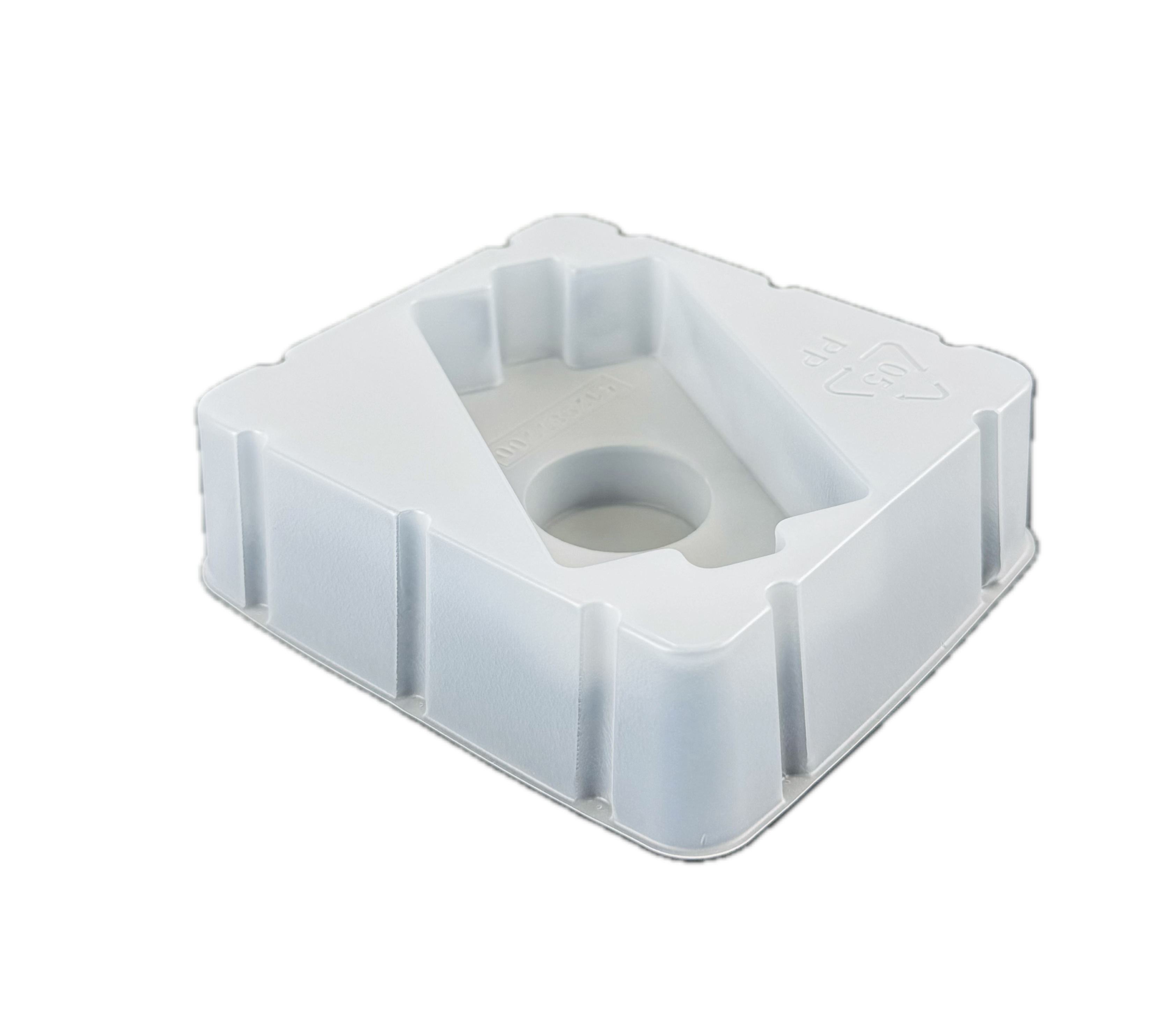 Anti static plastic packaging box for loading charging heads