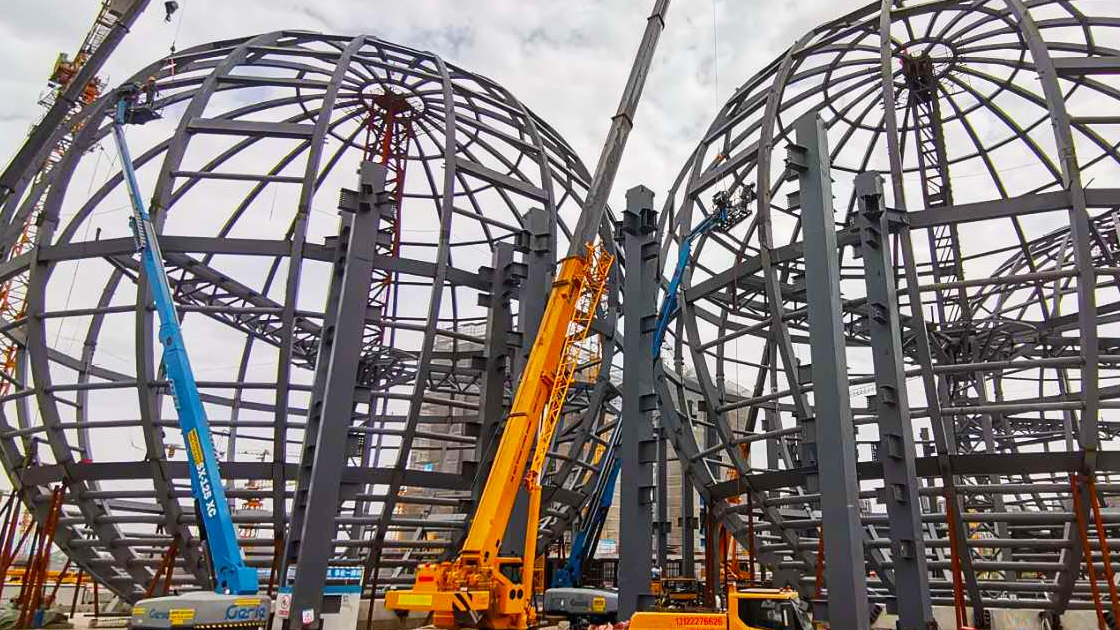 SUNWAY High strength and earthquake resistance Steel structure factory building project construction
