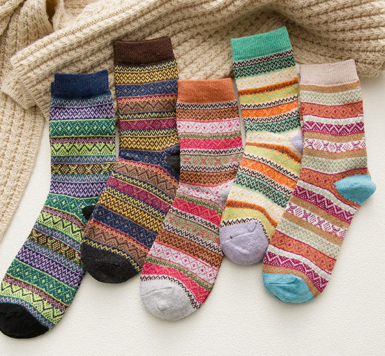 Woolen Wool Socks Women Terry Socks Winter Knitted Women Socks Ankle Socks