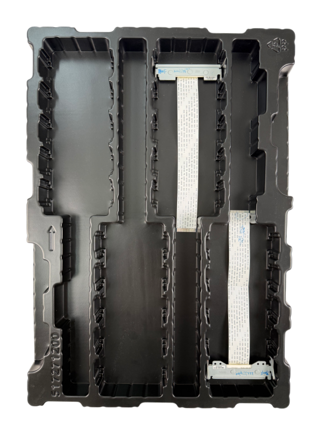 Conductive tray for turnover precision electronic components