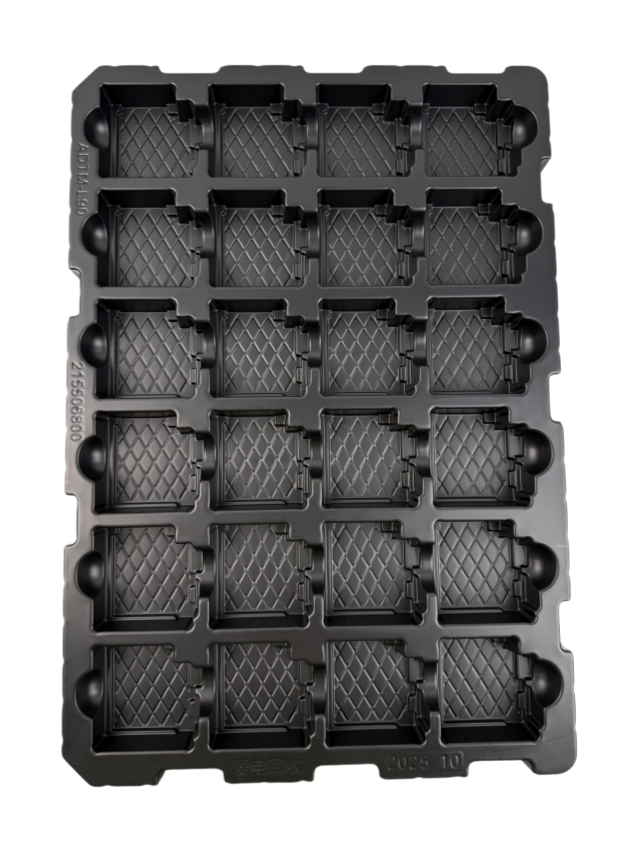 Anti static packaging box for loading automotive parts