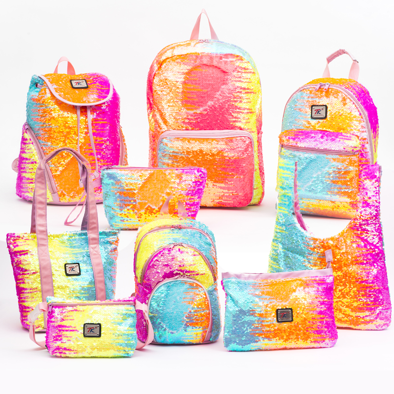 Twinkling star 2020 fashion rainbow color sequin bags