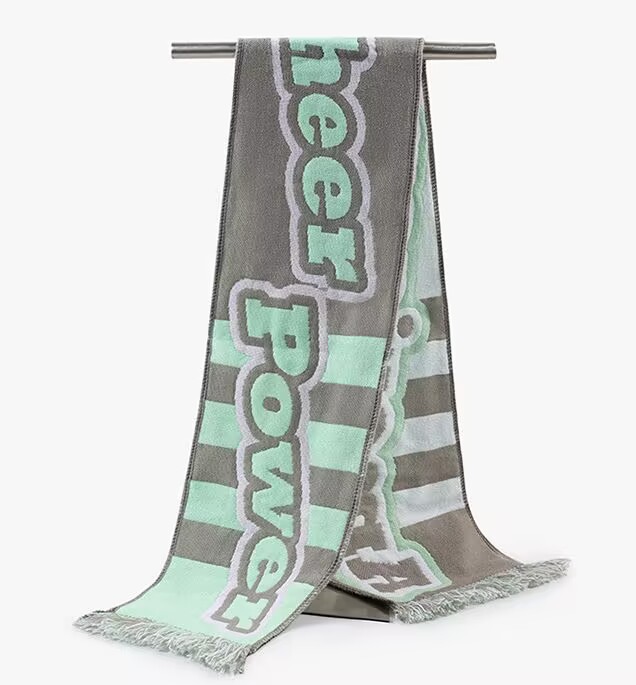 Custom football fans acrylic jacquard woven scarf