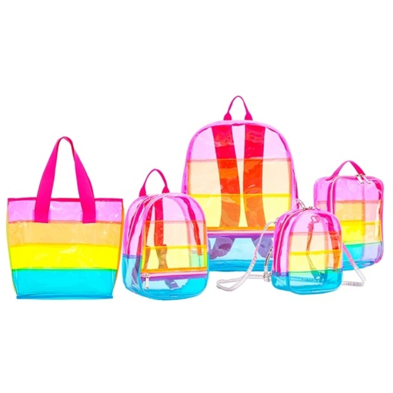 Twinkling star Three color Transparent PVC large capacity backpack