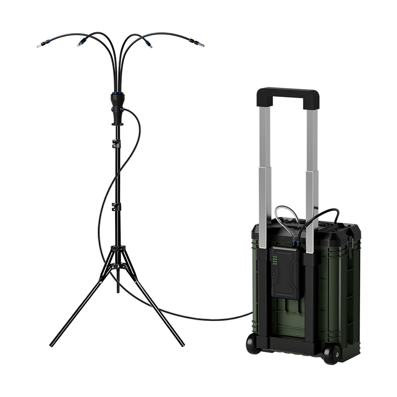 Portable Misting System for Cooling Outdoor Adjustable 3.94FT Standing Mister