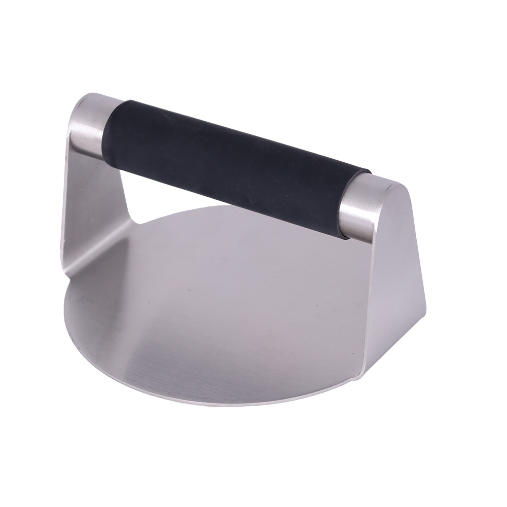 SEB Burger Press Grade Burger Smasher 5.4" Round Flat Bottom Stainless Steel Smashed Burger Press