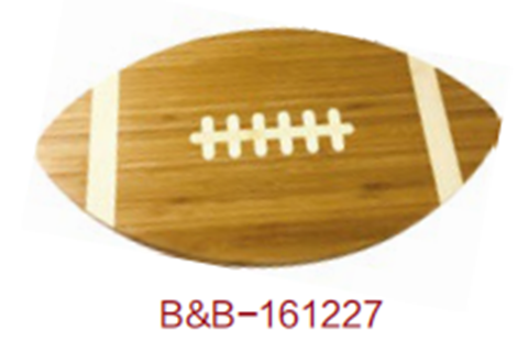 Football Shaped Bamboo Cutting Board
