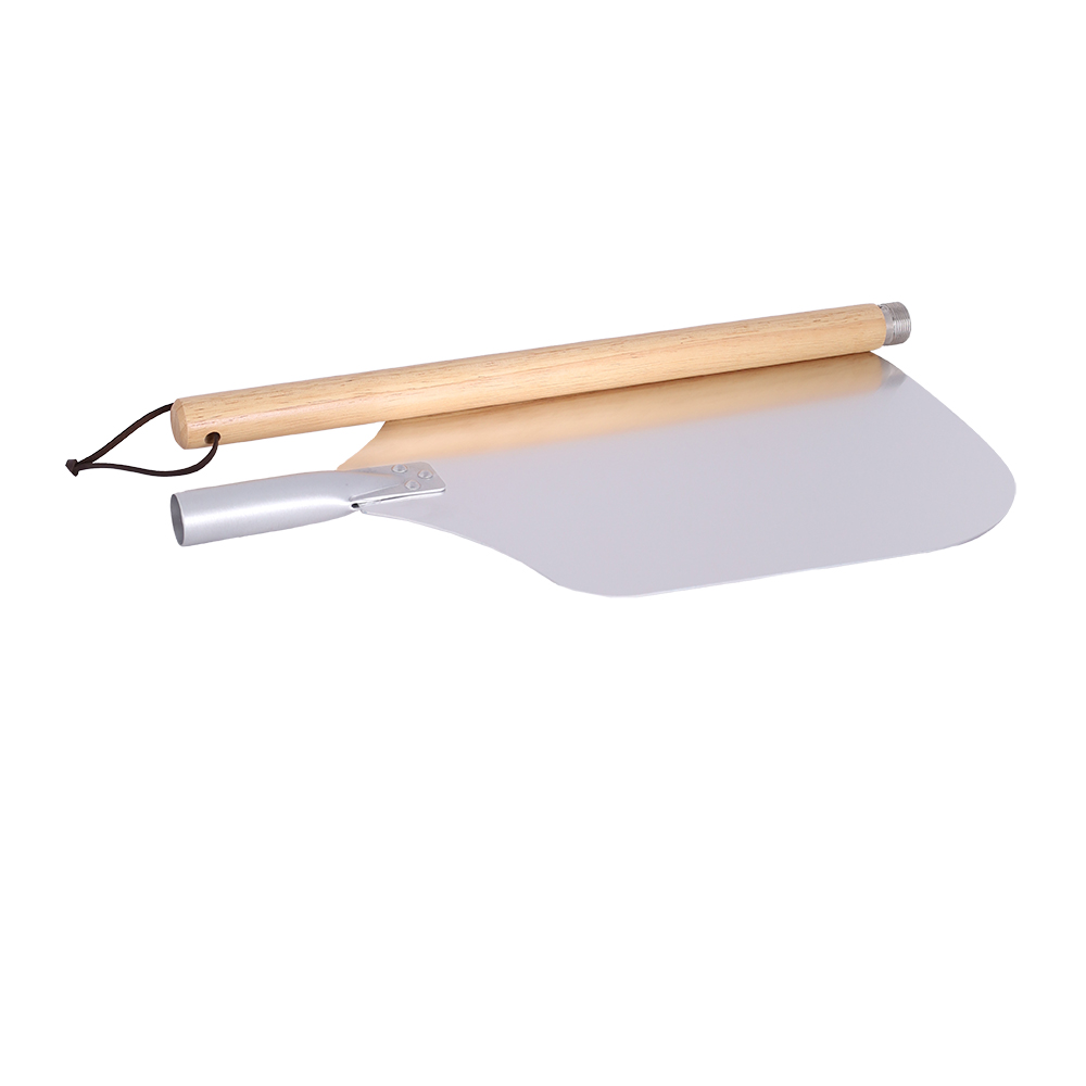 SEB Pizza Peel Paddle Long Aluminum Metal with Detachable Long Wooden Handle Steel Spatula Shovel