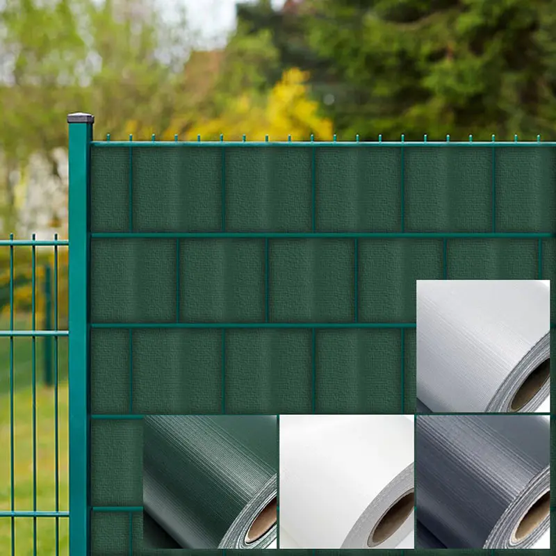Soft PVC Coating 190mm-450gsm Outdoor Fence Privacy Strip