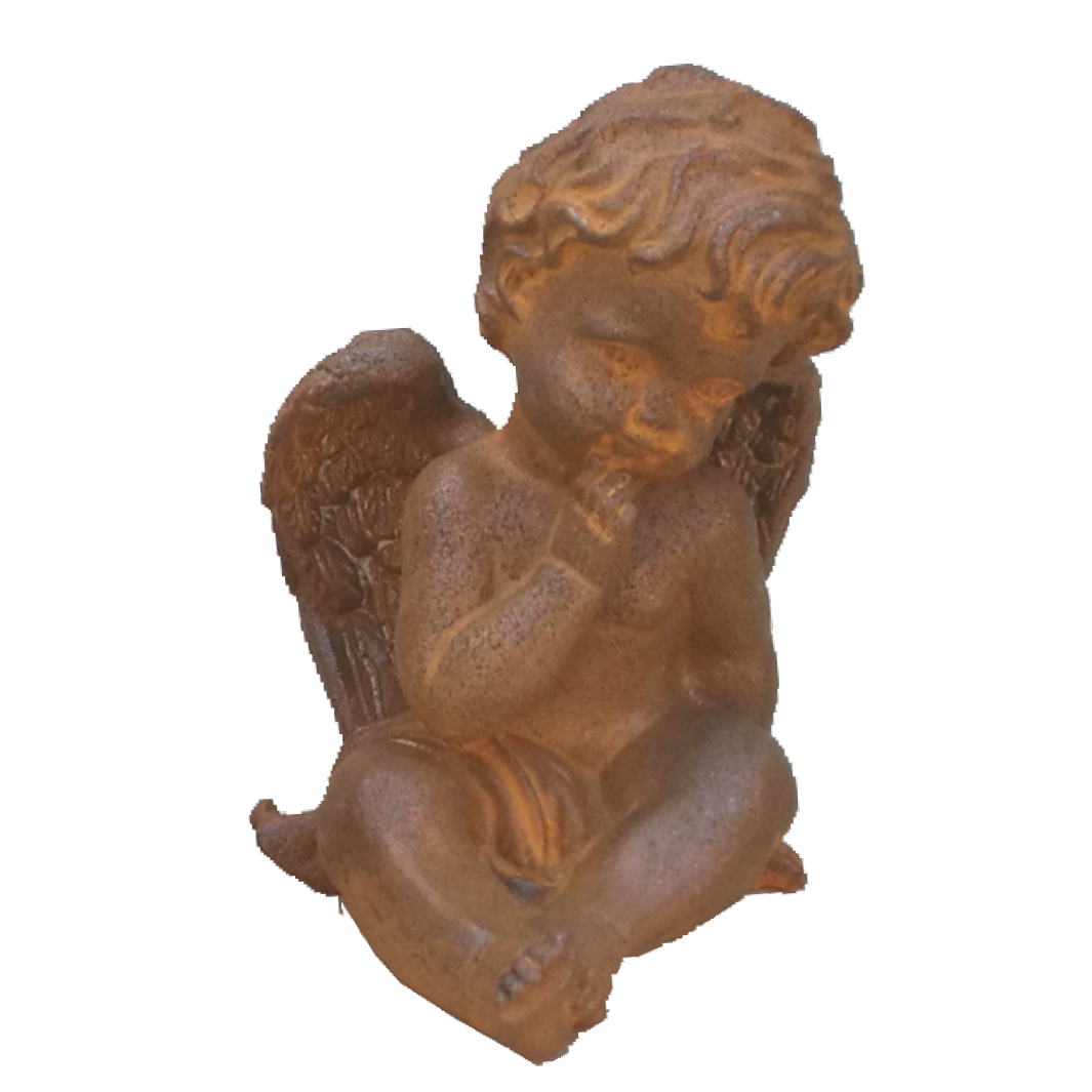European-style seated angel series sculpture