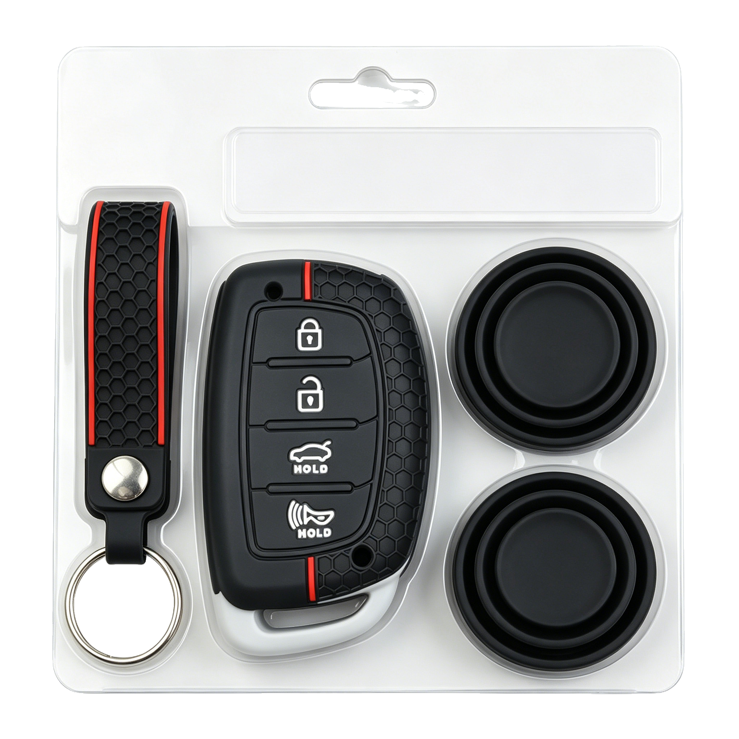 Dealer Promotional Gift Set with Key Cover Wrist Strap and Door Guard