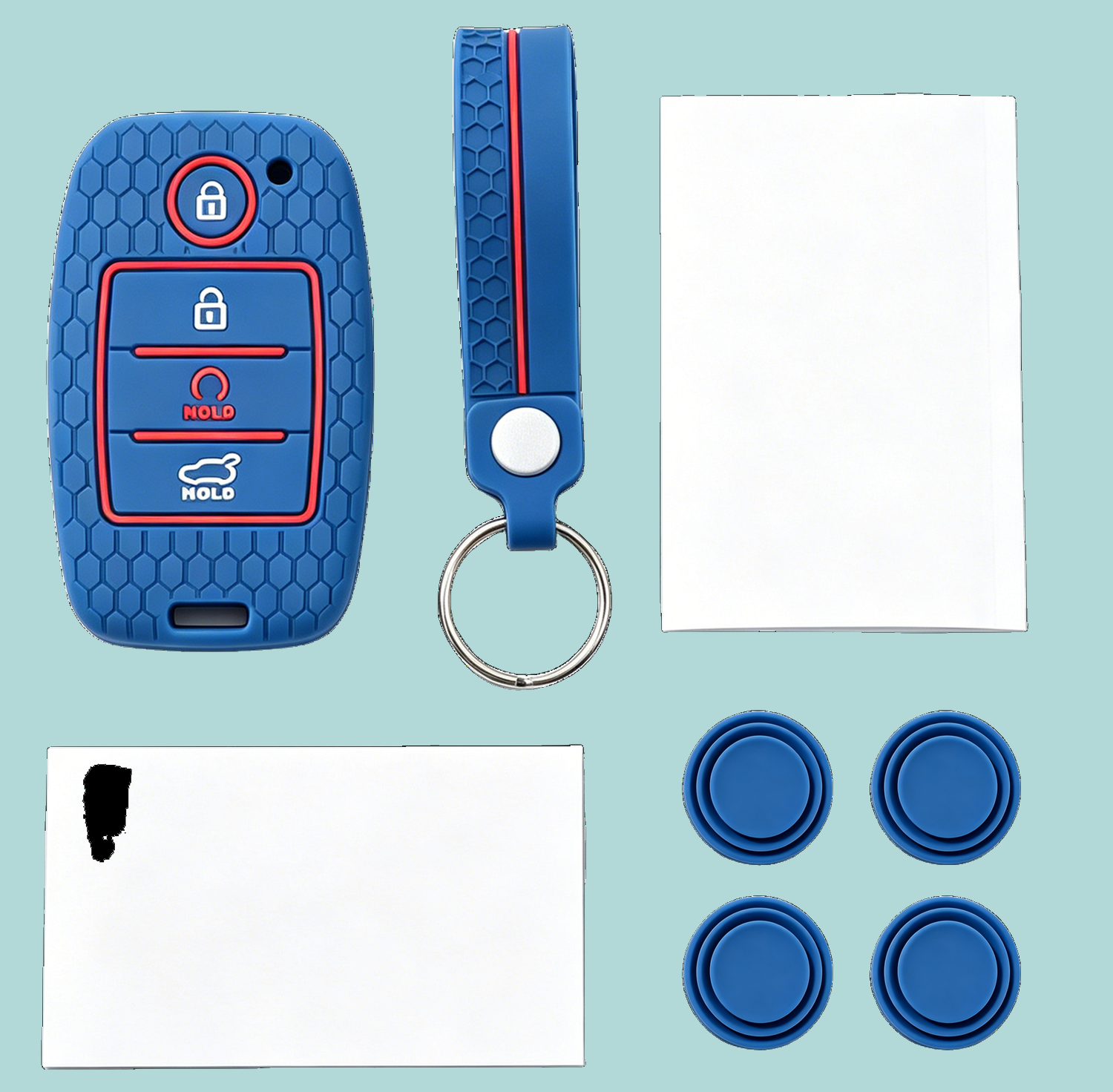 Car Wash Membership Gift Kit with Key Cover Wrist Strap and Small Accessories