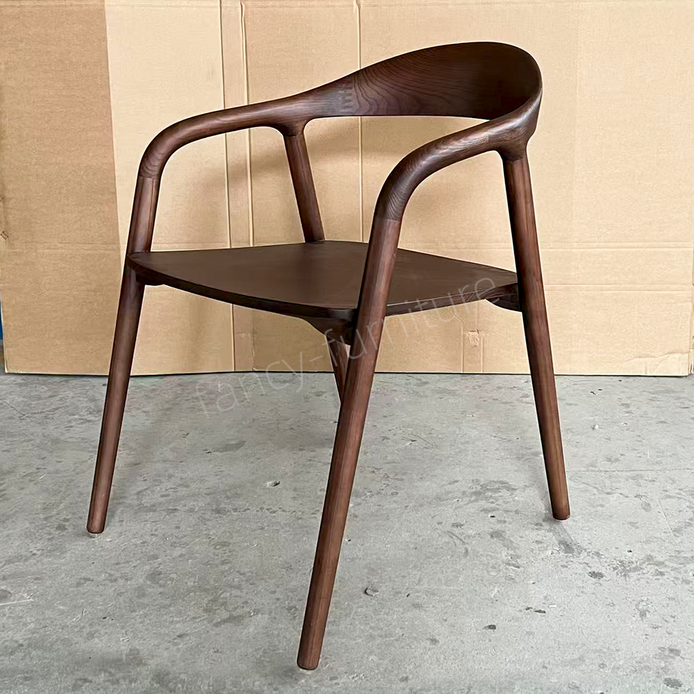 High Quality Ash Solid Wood Durable Dining Chair Sumet Chair for Restaurant Furniture