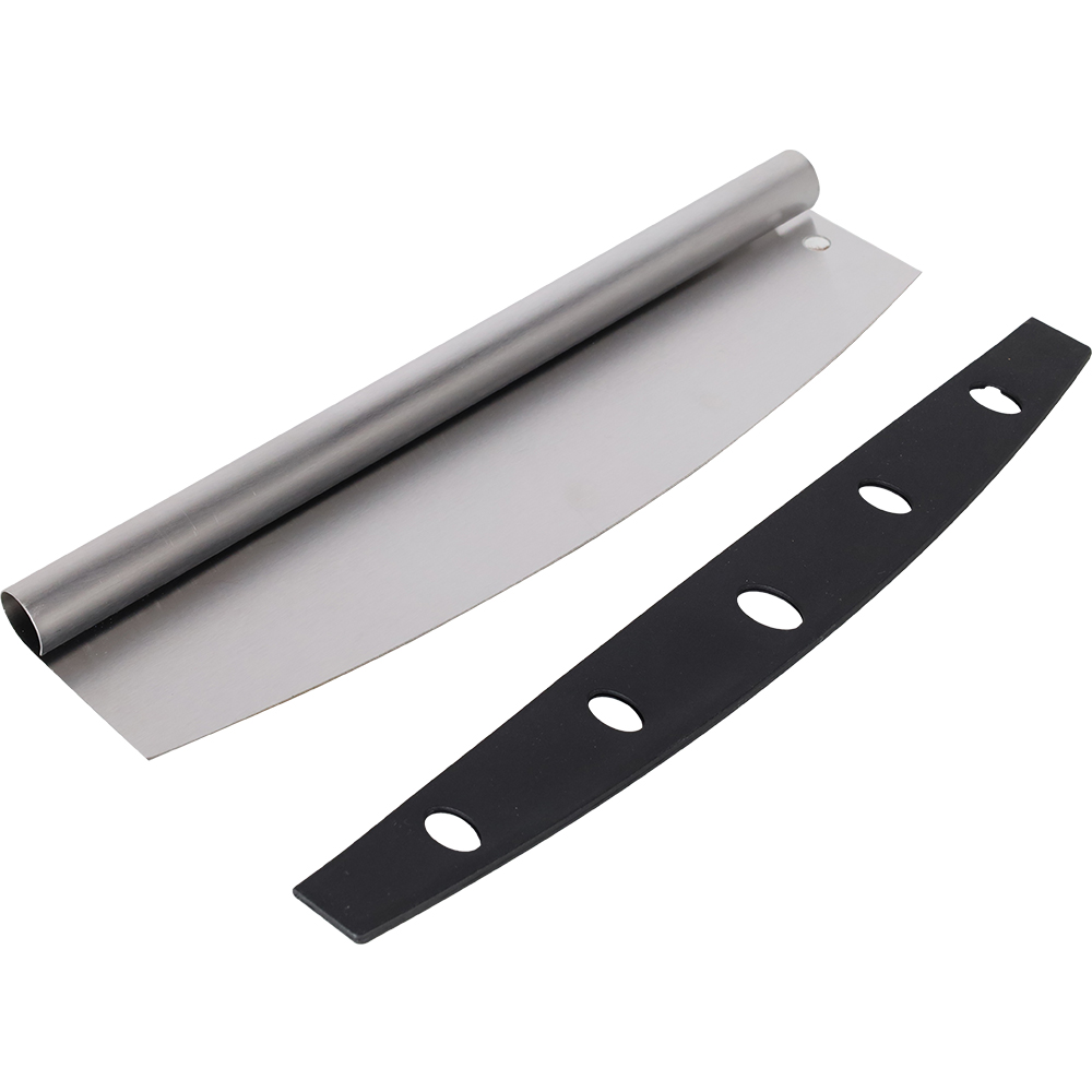 SEB Stainless Steel Pizza Cutter with Heat Resistant Non-Stick Surface for Outdoor Grill & Kitchen