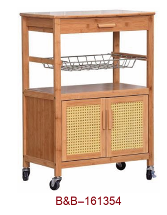 bamboo trolley cart