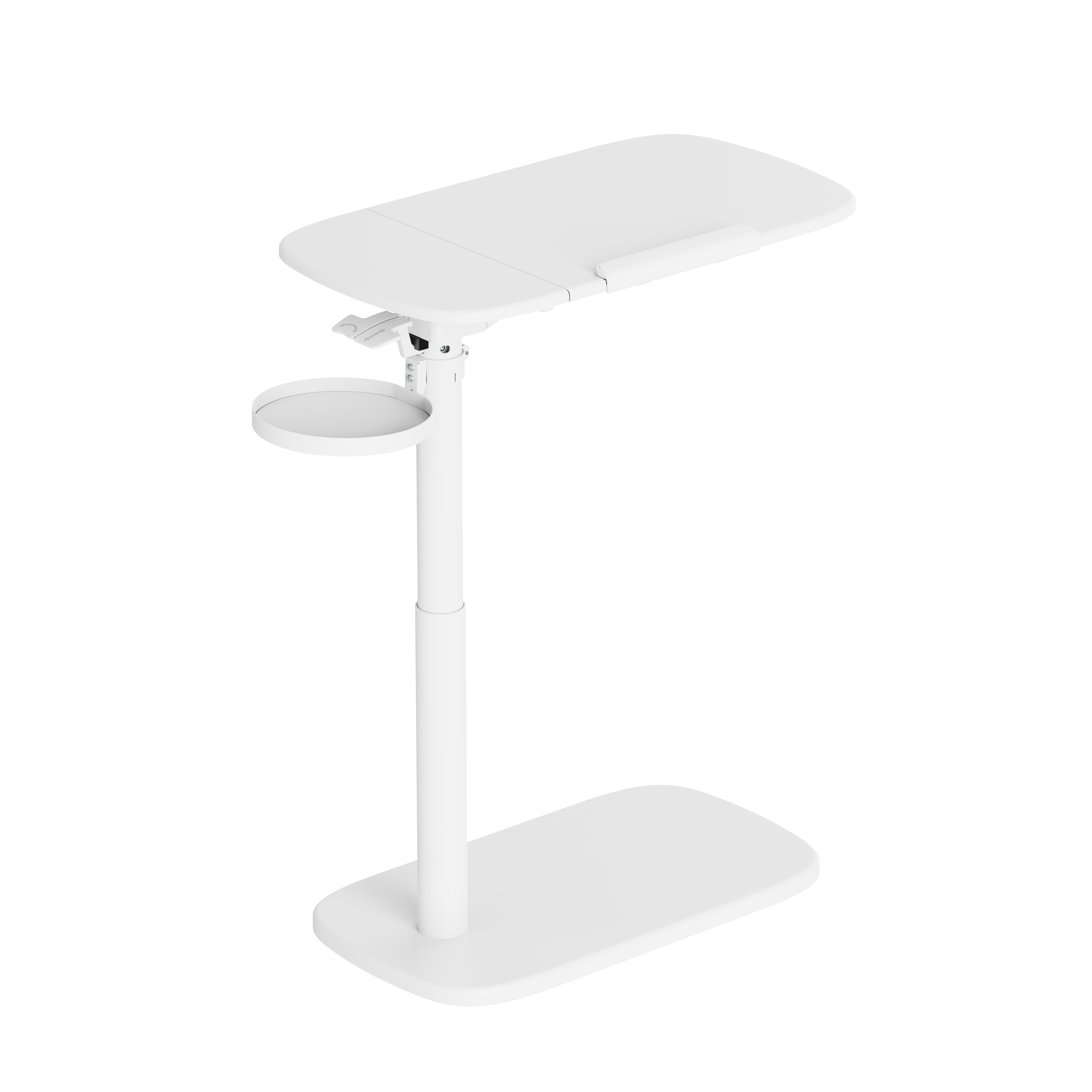 Storage-Savvy Height Adjustable Mobile Side Table