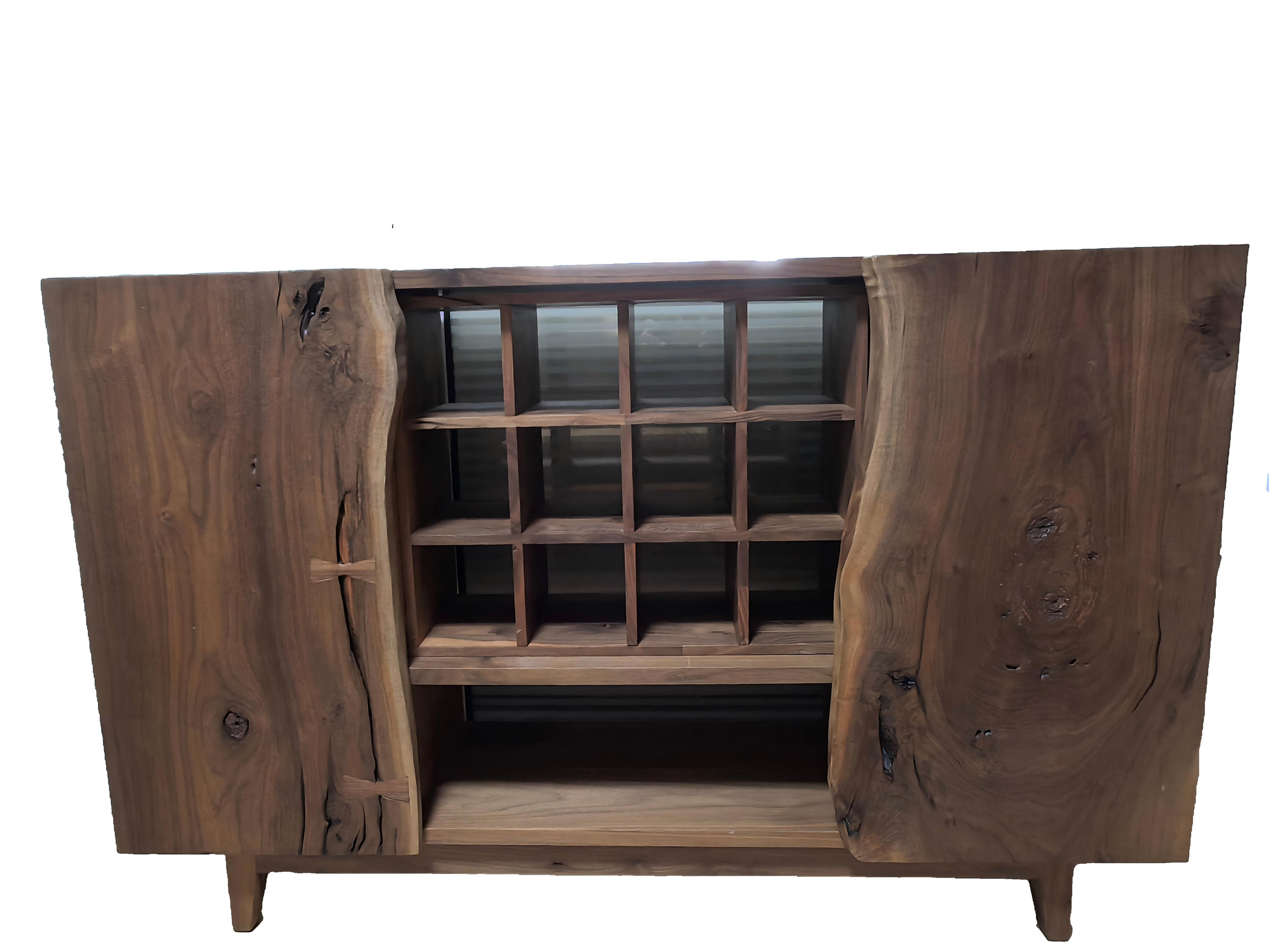 Sideboard made of North American black walnut wood