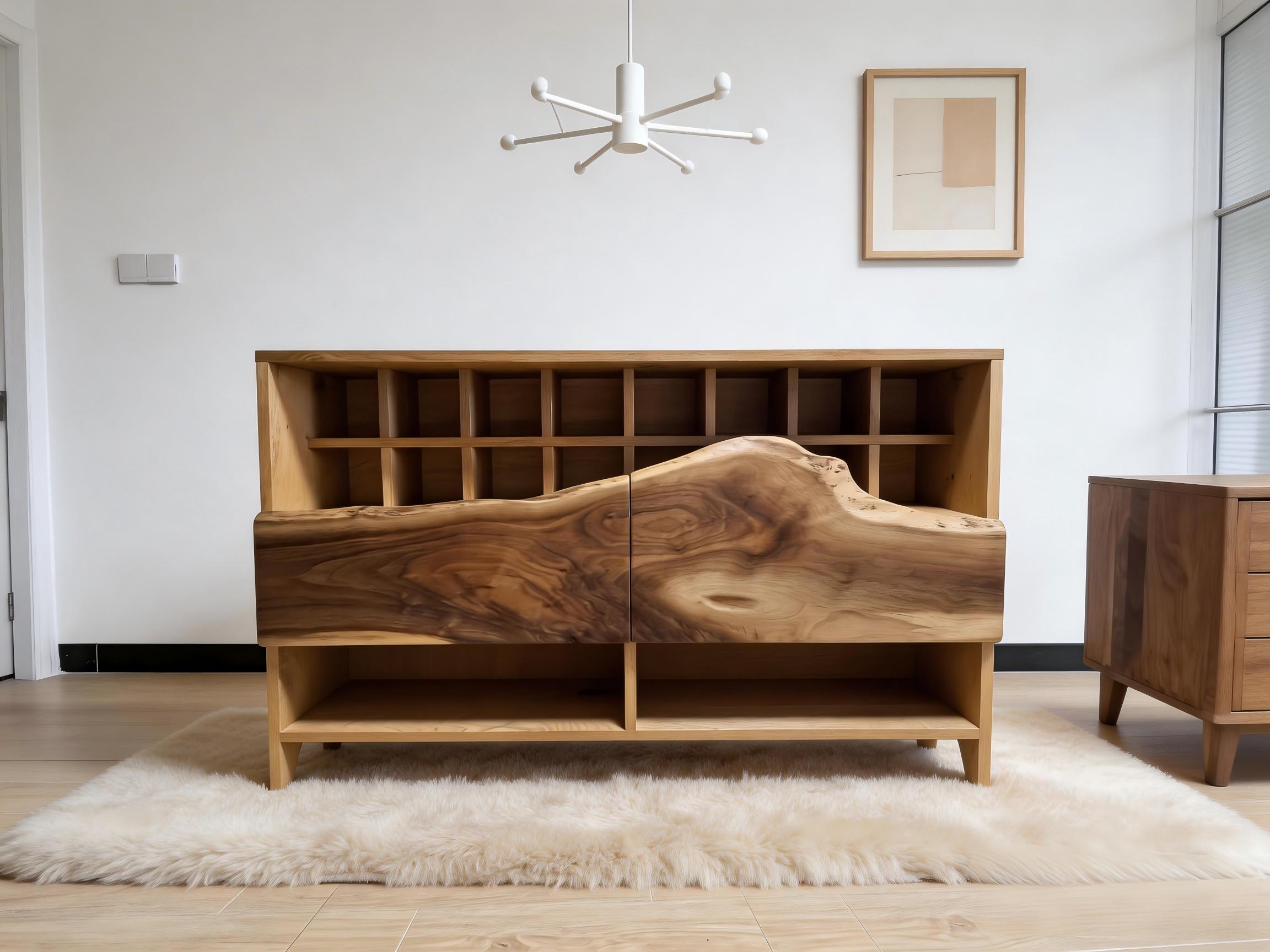 Entrance cabinet for storage and side cabinet for dining area