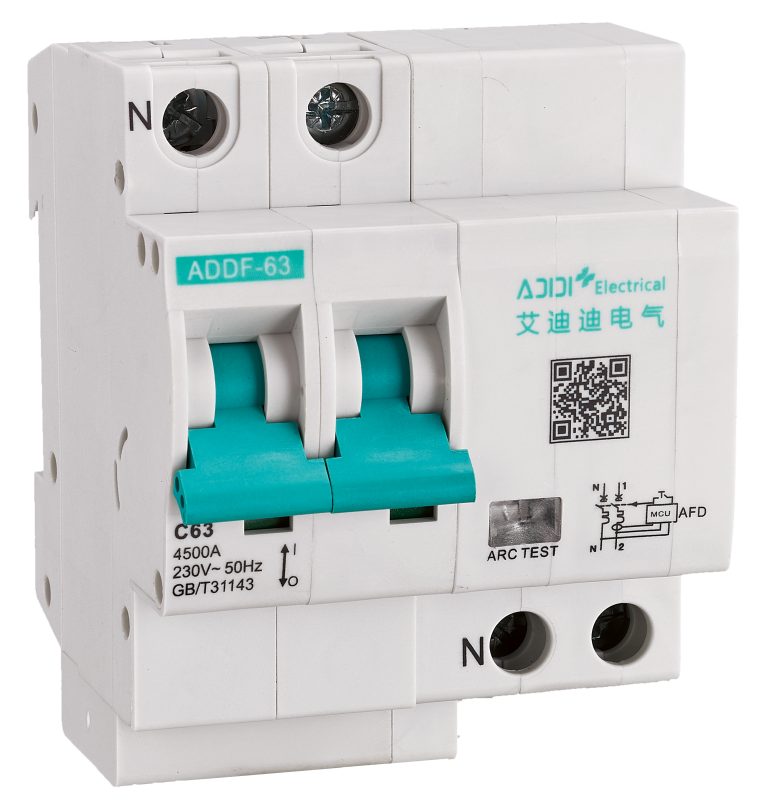 ADDF-63 6A~63A Arc Fault Circuit Interrupter AFDD+MCB AFCI Breaker Protector AC230/240v 50Hz