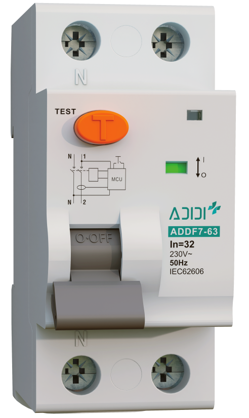 ADDF7-63 6A~63A AFDD 1P+N Isolating Switch Arc Fault Interrupter AC230/240V 50HzI P20