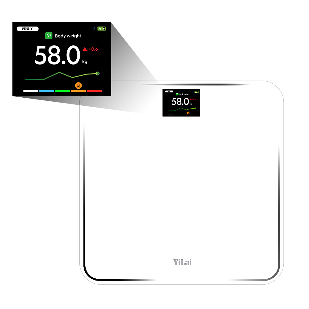 TFT Screen Glass Personal Scale, High Accurate Bathroom Scale