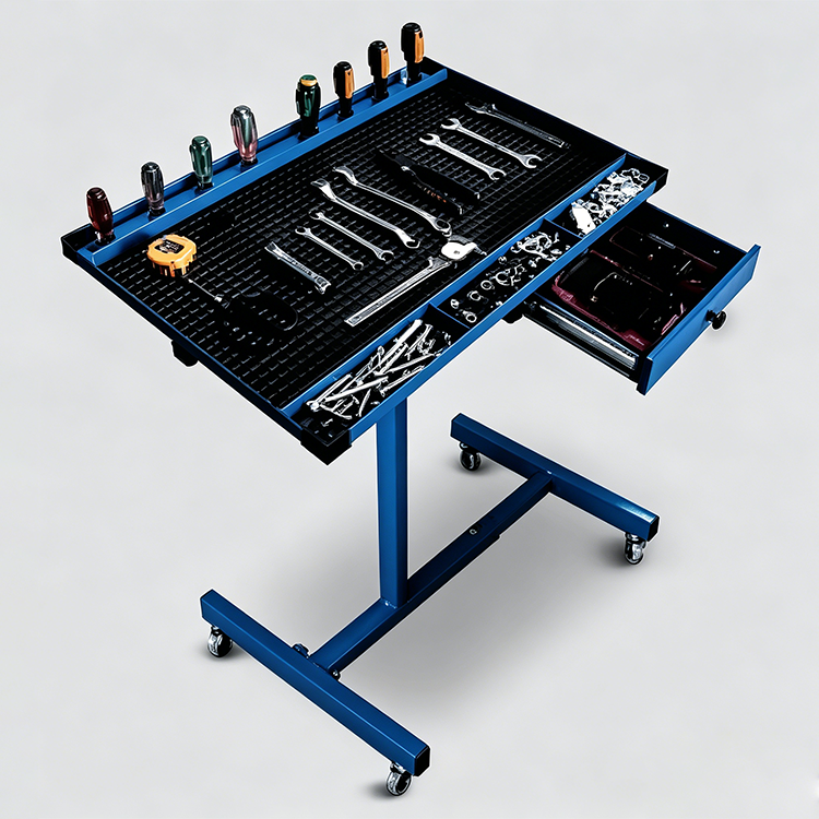 LC-309 Mobile Mechanic Work Table Adjustable Height Workshop Service Bench