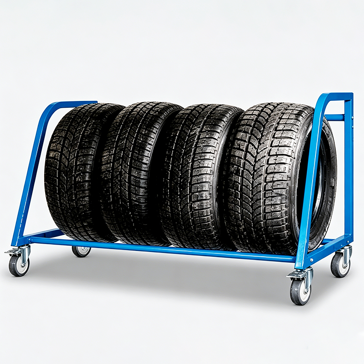 LC-606 Mobile Car Wheel & Tire Storage Bracket for Auto Repair Shop & 4S Store