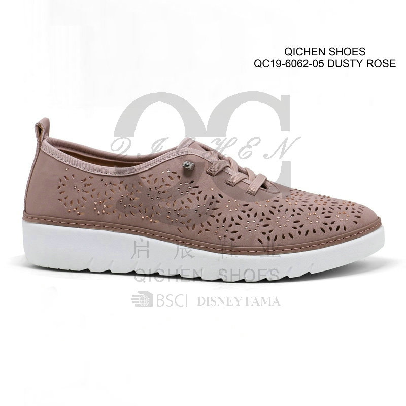 Ladies Perforated Slip-on Casual Shoes