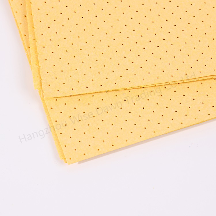 Nonwoven glass wipe Pu coated cloth with hole Car wipe