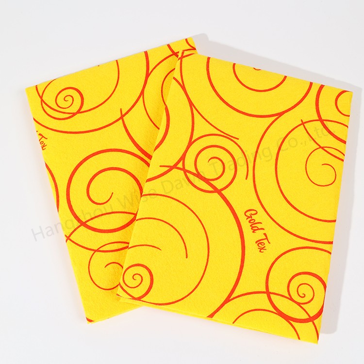 Bamboo printing wipe Kitchen cleaning cloth Multicolor printing wipe