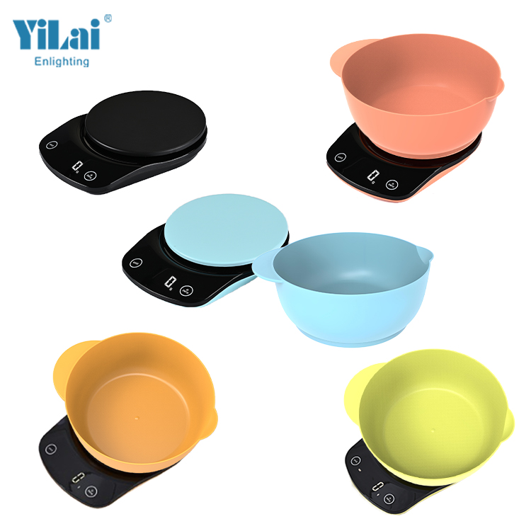 Digital kitchen scale with cover bowl safety food contact material