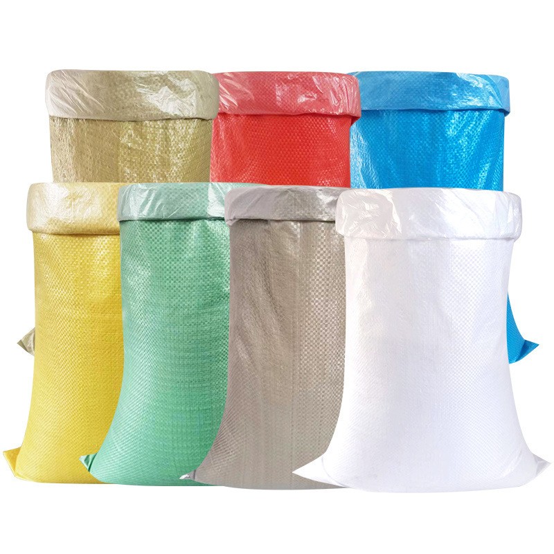 Extra-Wide Transparent PP Woven Square Bottom Bags for Logistics – Available in Blue, Green & Yellow