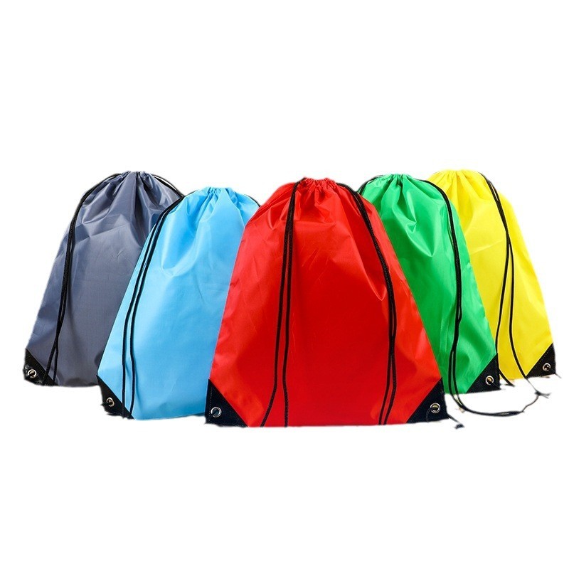 Polyester Drawstring Backpack – Mesh Sports Bag for Basketball, Soccer & Kids' Ball Storage