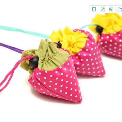 Polyester banana, apple, and strawberry bags, custom-made as needed, easy to print, portable