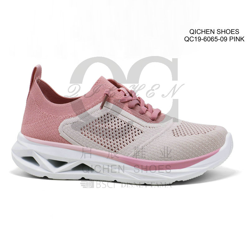 Ladies Color Block Mesh Casual Sneakers