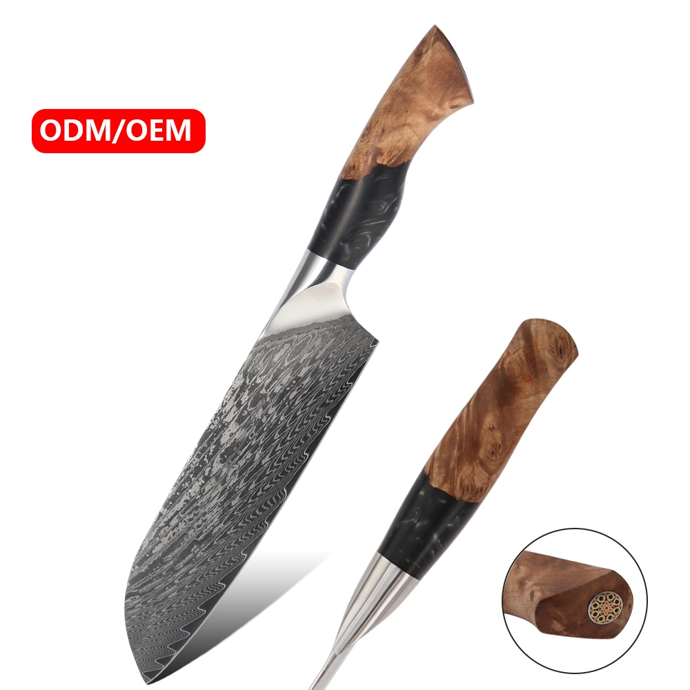 Hip-home 2026 Trending Product 67 Layers Damascus Steel Nakiri Knife Sharp Japanese Kitchen nife