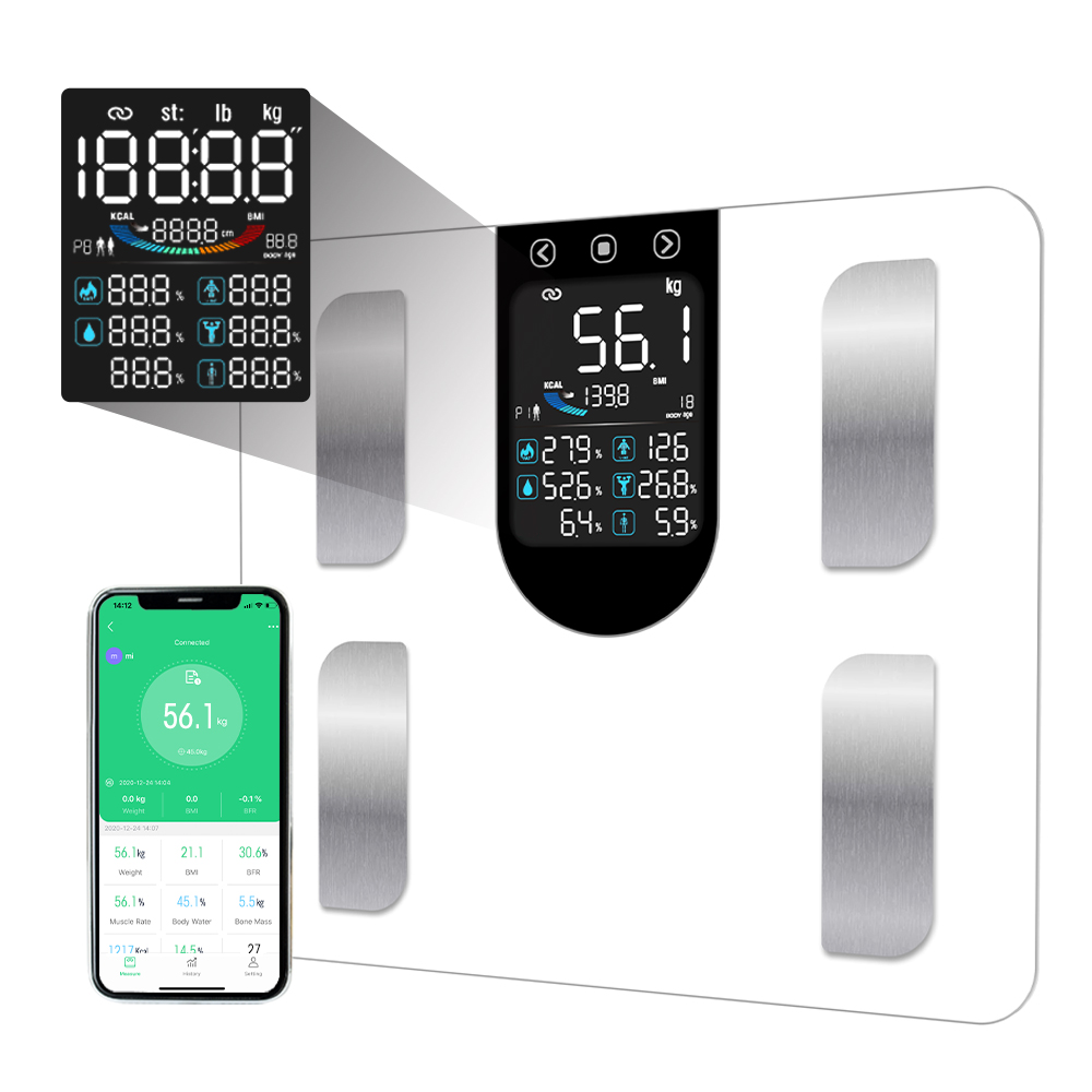 colorful VA Screen XL display body fat scale