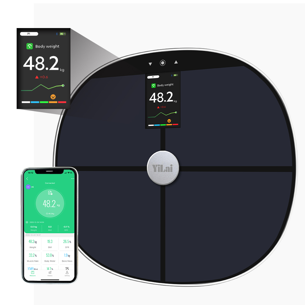 Bathroom Body Fat Scale with Large TFT Scree