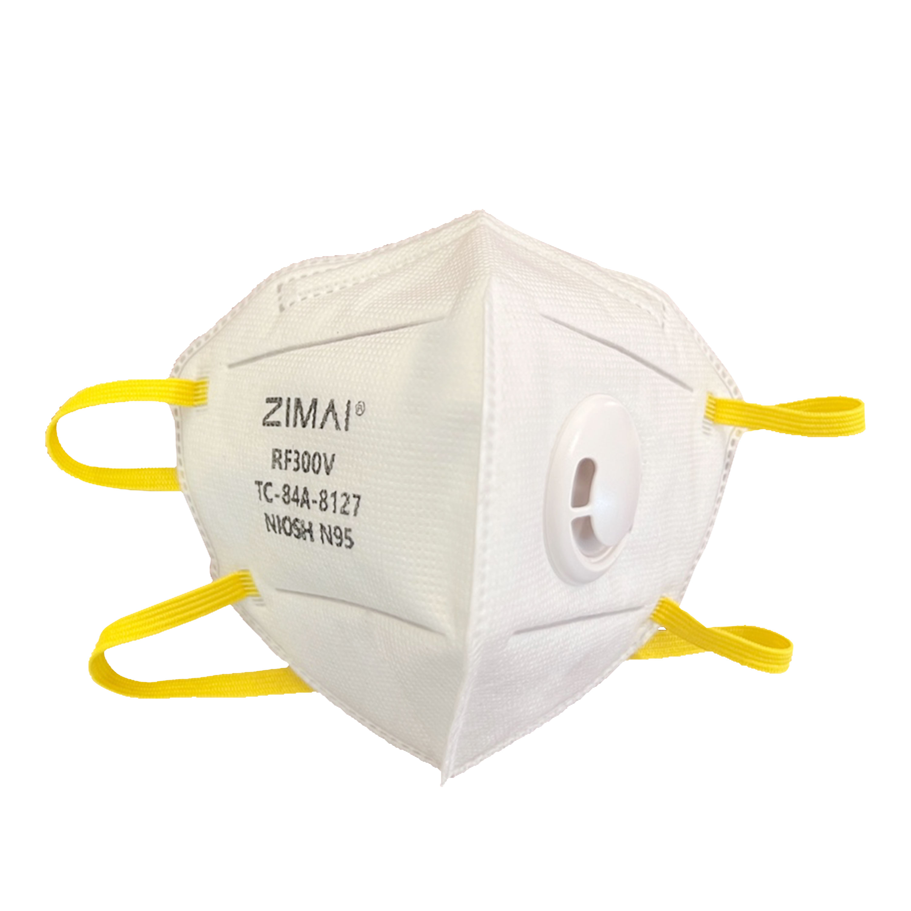 Valved Vertical Fold Flat Face Mas