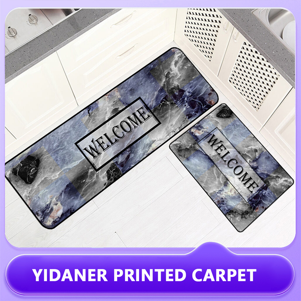 Gradient Ocean Whale Kitchen Mat 2-Piece Set