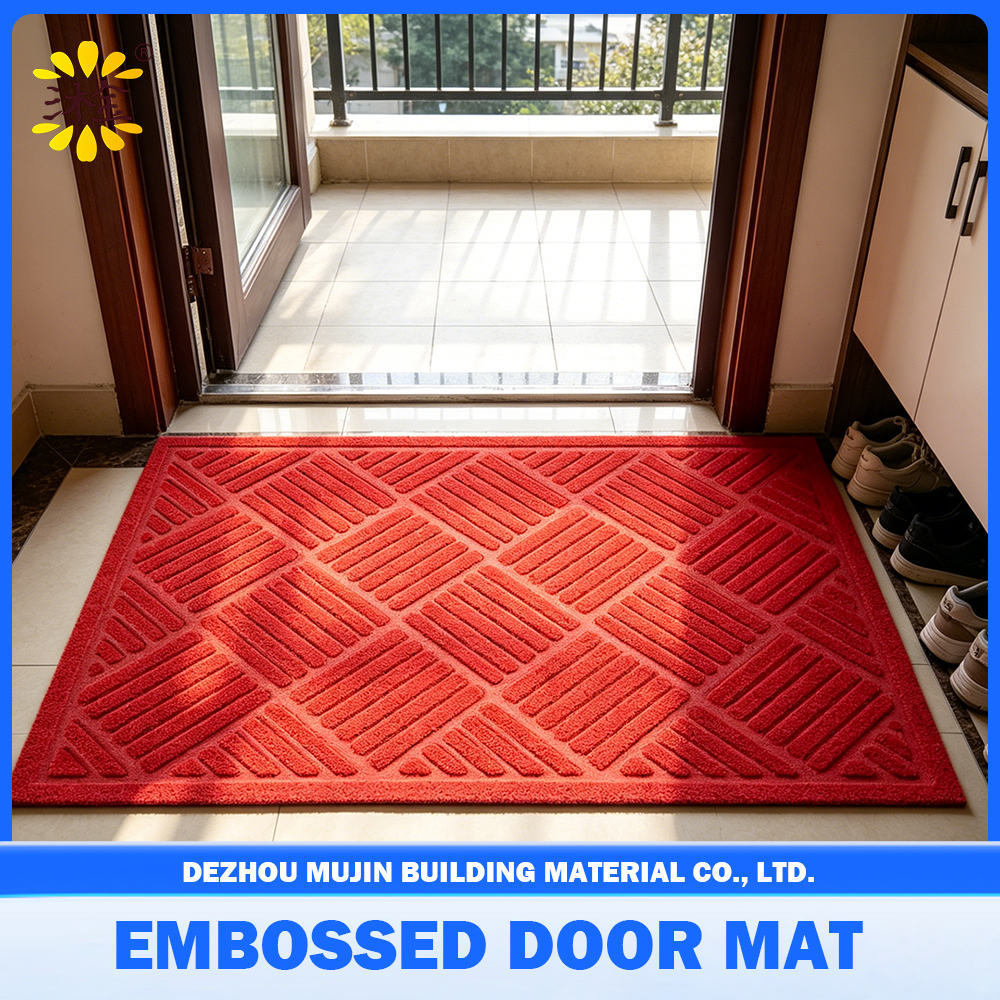 Waterproof Wear Resistant Embossed PVC Doormat