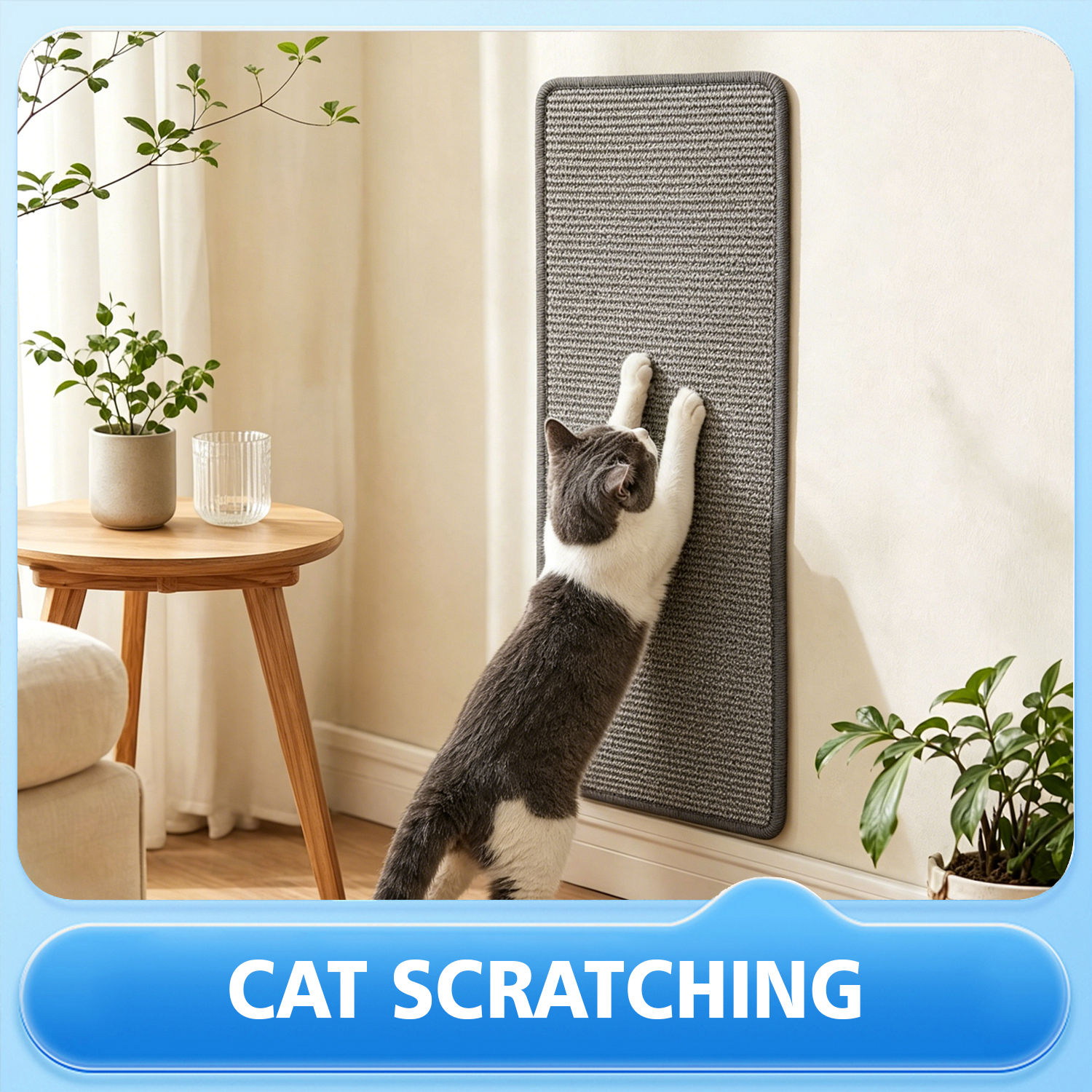 Factory Wholesale Custom Size Logo Sisal Cat Scratching Mat Pet Cat Toy